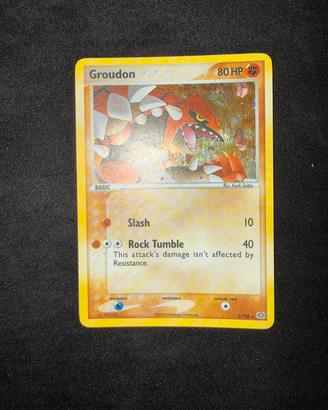 Groudon ex emerald ingelse holo