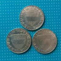 3 monete argento 10 scellini Austria