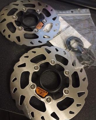 coppia dischi freno 140mm centerlock per bici cors