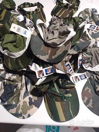 Cappellini visiera mimetici nuovi