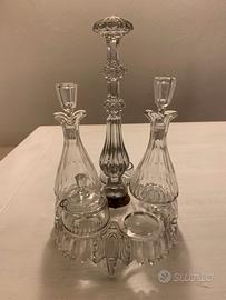 ANTICO SERVO IN CRISTALLO OLIO-ACETO-SPEZIE