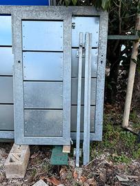 Cancello zincato + colonne