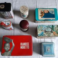 Lotto n. 8 Scatole di latta