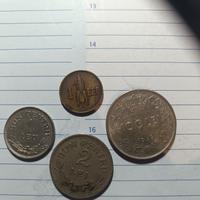 lotto 4 pz monete antiche Romania 