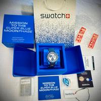 Omega Swatch Mission to the Super Blue Moonphase