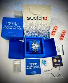 Omega Swatch Mission to the Super Blue Moonphase