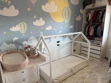 Letto montessori fasciatoio