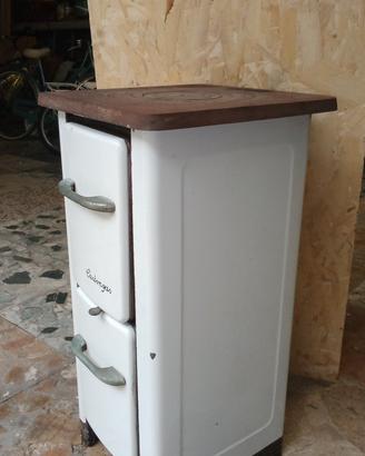stufa a legna vintage 