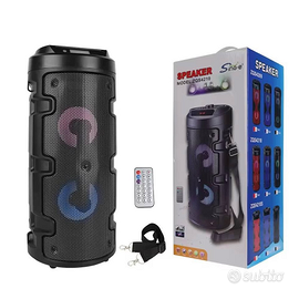 Cassa altoparlante mp3 karaoke radio bluetooth
