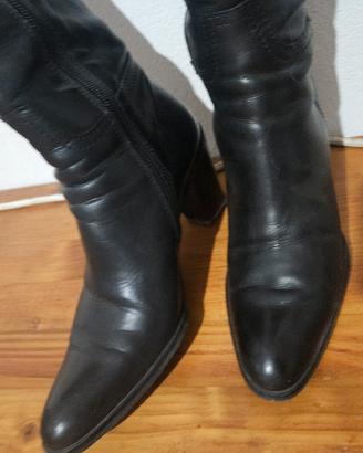 Stivali donna GEOX neri in pelle