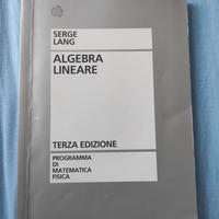 algebra lineare Serge Lang 