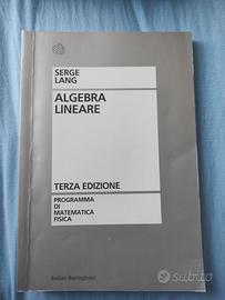 algebra lineare Serge Lang 