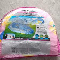 zanzariera a lettino per bimbi