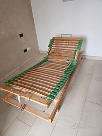 Rete con doghe in legno ortopediche