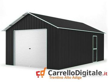 Baracca cantiere box 438x724 con saracinesca nero