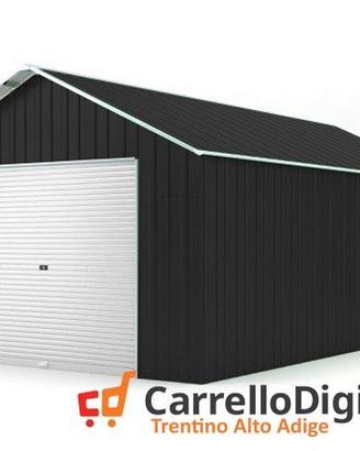 Baracca cantiere box 438x724 con saracinesca nero