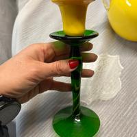 Portacandele in vetro di Murano