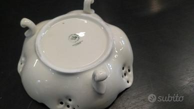 Piatto ceramica con piedini vintage