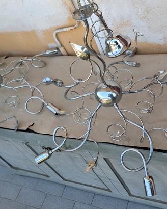 2 lampadari argento 
