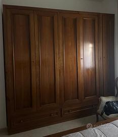 Armadio camera, comodini e struttura letto matrimo