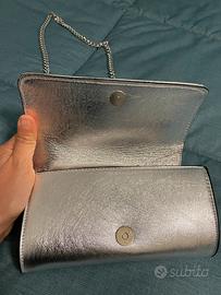 Pochette argento Mango