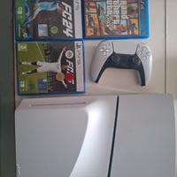 PS5 slim Blu-Ray + 3 giochi