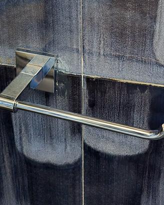 Set arredo bagno acciaio cromato 