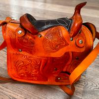 Borsa country artigianale cuoio western