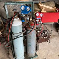 kit saldatura ossiacetilenica con carrello