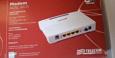 modem per internet Telecom ADSL e WI FI