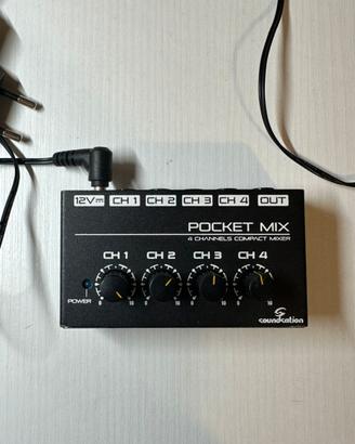 Mixer compatto Soundsation Pocket Mix 4 canali