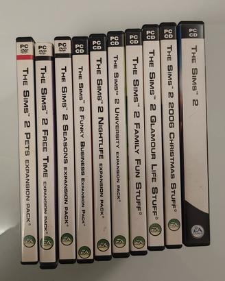 Lotto The Sims 2 PC - Gioco Base + 9 Espansioni 