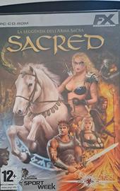Pc cd rom Sacred gioco vintage
