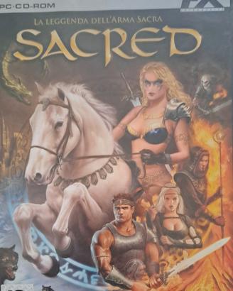 Pc cd rom Sacred gioco vintage
