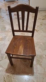 2 sedie legno massello modello Silvana