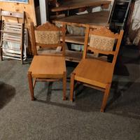 Sedie in legno di rovere