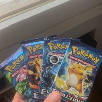 4 pacchetti pokemon X Y evoluzioni