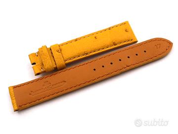 Cinturino Jaeger Le-Coultre Struzzo Giallo 17 mm
