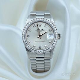 Rolex Datejust 31 Platino e diamanti 68286