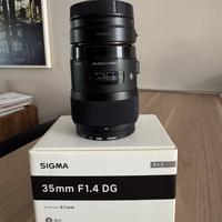 Obbiettivo Sigma Art 35mm attacco Canon