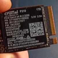 SSD Crucial P310 1TB NVMe M.2 2230 - Testato, 100%
