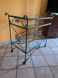  porta tv in ferro battuto 