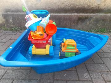 Giochi spiaggia con sabbiera/piscinetta
