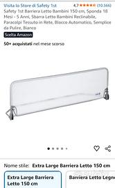 spondina letto 150cm