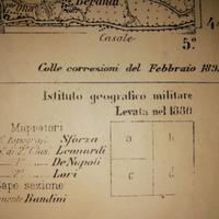Carta topografica 1880 militare