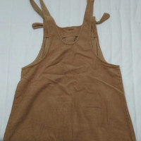 Salopette Gonna, Velluto a Coste Color Caramello