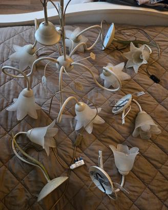 Lampadario + Abat Jour comodino + Applique  Parete