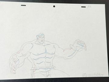 Marvel - Disegno originale di animazione di Hulk