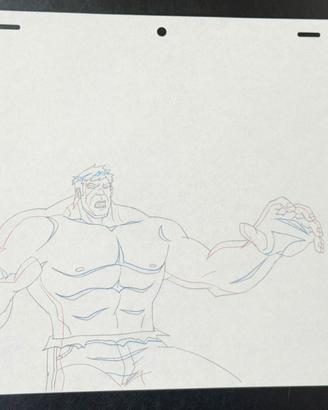 Marvel - Disegno originale di animazione di Hulk
