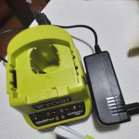 Caricabatterie Ryobi con 2batterie 18v+